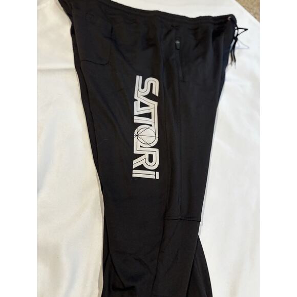NWT Men's 3xl Black Burnside Active Performance Joggers Pants Satori logo cozy - Picture 5 of 6